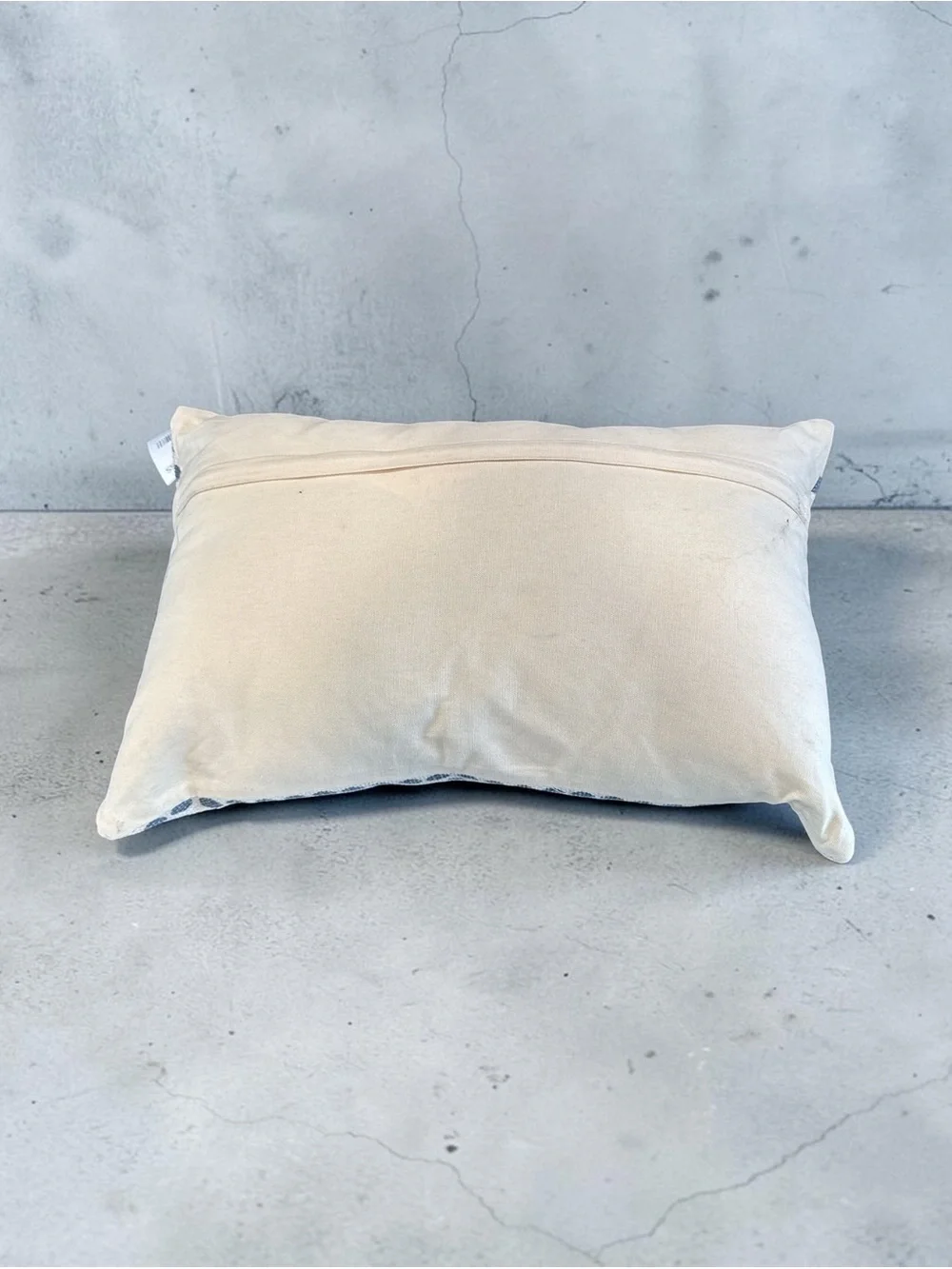 NWT Janya Polka Dot Decorative Pillow - Navy and Cream